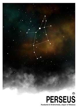 Perseus Constellation Art Print