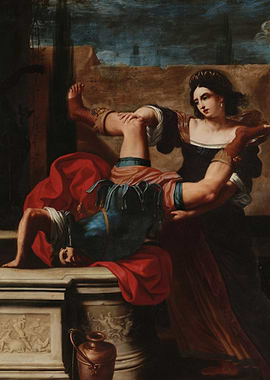 Theymoclea Throwing the Captain of Alexander the Great into the Well