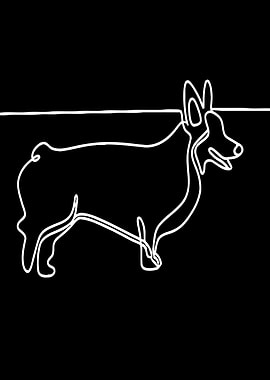 One Line Corgi