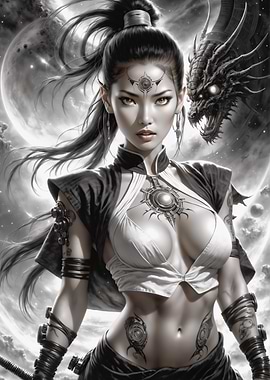 Dragon & Warrior Woman