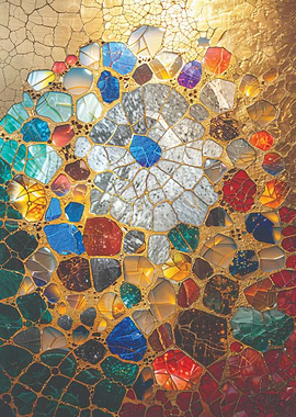 Mosaic Art with Gold