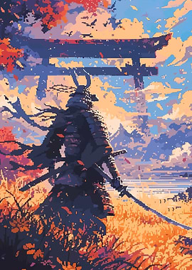 Samurai at Sunset