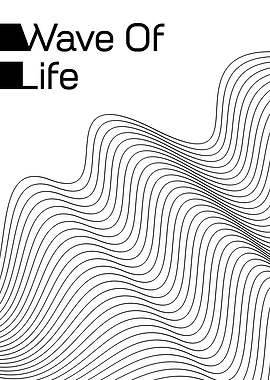 Wave of Life Abstract Art