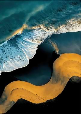 Ocean Meets Golden Sands