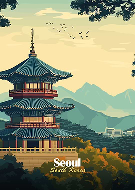 Seoul Pagoda Landscape