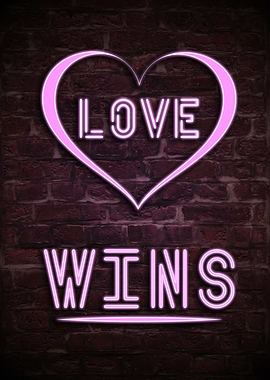 Love Wins Neon Sign