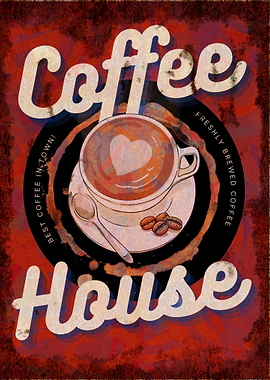 Vintage Coffee House Sign