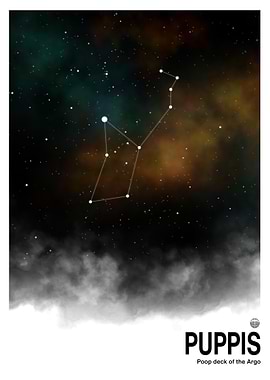 Puppis Constellation Print