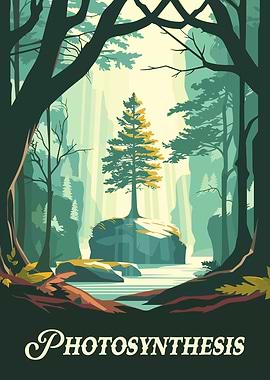 Photosynthesis Board Game Inspired Illustration Poster