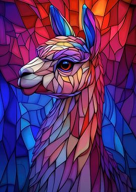 Stained Glass Llama