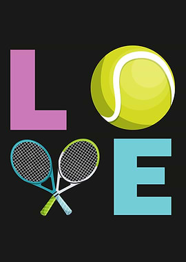 Tennis Love Graphic