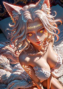 White Fox Anime Girl