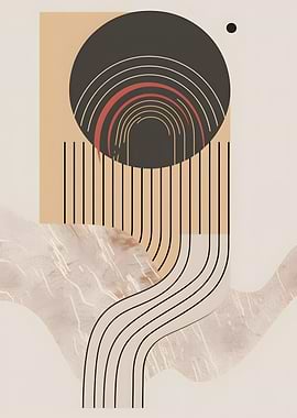Abstract Geometric Art Print