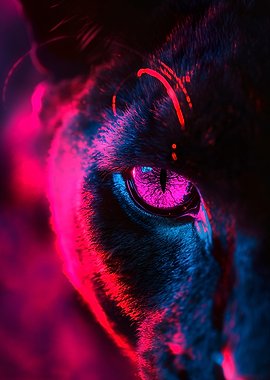 Neon Panther Eye