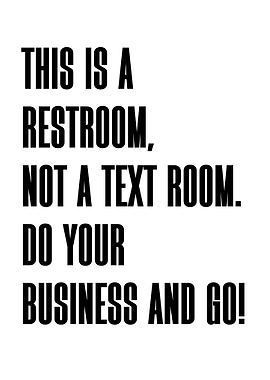 Restroom Sign