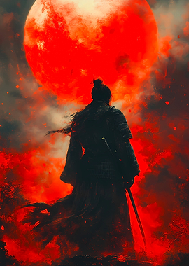 Samurai Under Blood Moon