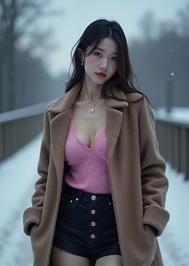 Woman in Winter Coat