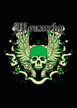 Skull with Wings and Guns