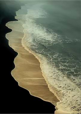 Serene Aerial Beach View