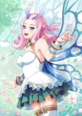Fairy Girl with Pink Hair