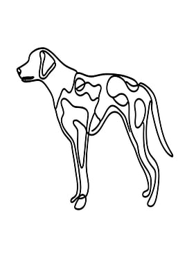 Dalmatian Line Art