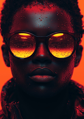 Close-up Portrait with Sunglasses