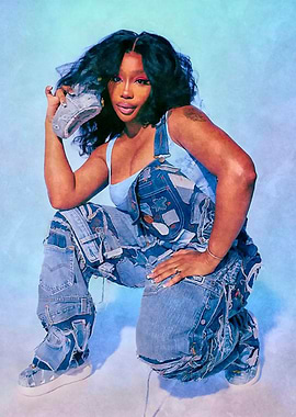 SZA in Denim