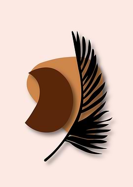 Palm Leaf Abstract Art