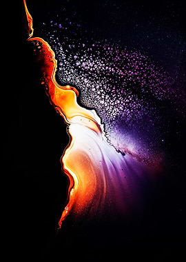 Abstract Cosmic Fluid Art