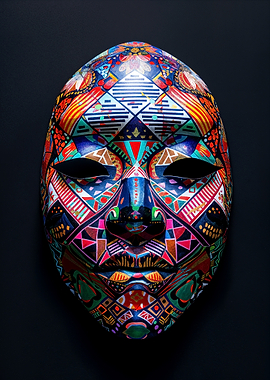 Colorful Geometric Mask