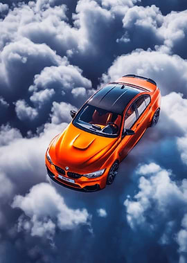 BMW Floating in Clouds