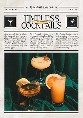 Timeless Classic Cocktails