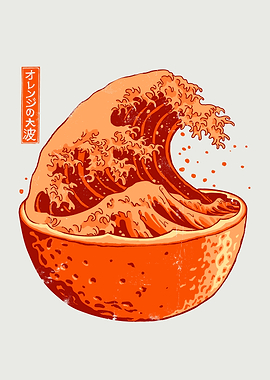 Great Wave of Orange Juice