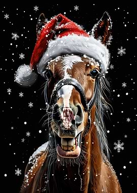 Festive Horse Christmas