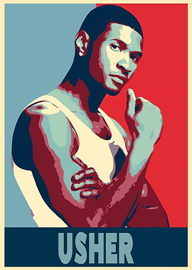 Usher Pop Art Poster