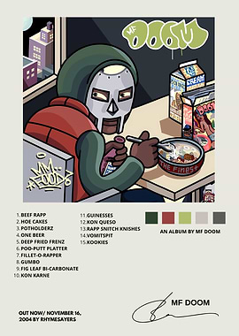 MF DOOM - Food アート How MF DOOM Redefined Hip-Hop Album Art Forever