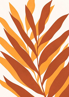 Abstract Leaf Art Print