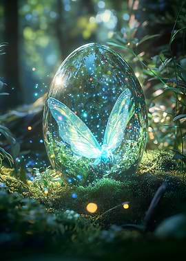 Fairy in a Crystal Egg