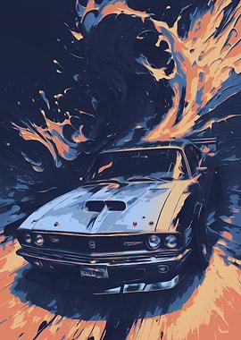 Classic Muscle Car Art