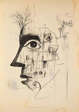 Abstract Face Drawing