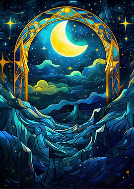 Golden Archway to the Moon