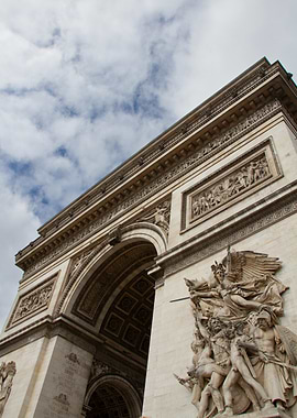 Arc de Triomphe Detail, Paris France