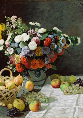 Still Life with Flowers and Fruit