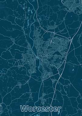 Worcester City Map