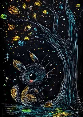 Scratch Art Squirrel