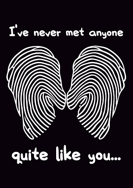 Fingerprint Love Quote