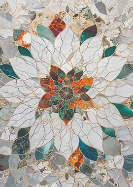Mosaic Flower Art