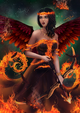 Fire Angel - Zodiac Sign Sagittarius