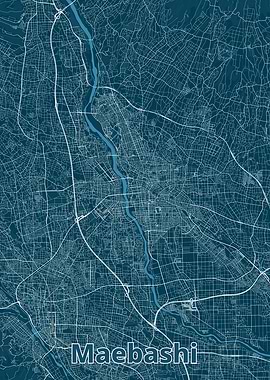 Maebashi City Map
