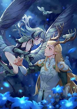 Fantasy Couple with Wings